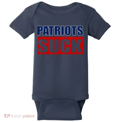 Patriots Suck - I Hate Patriots Baby Bodysuit
