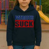 Patriots Suck - I Hate Patriots Kids Hoodie thumb 3