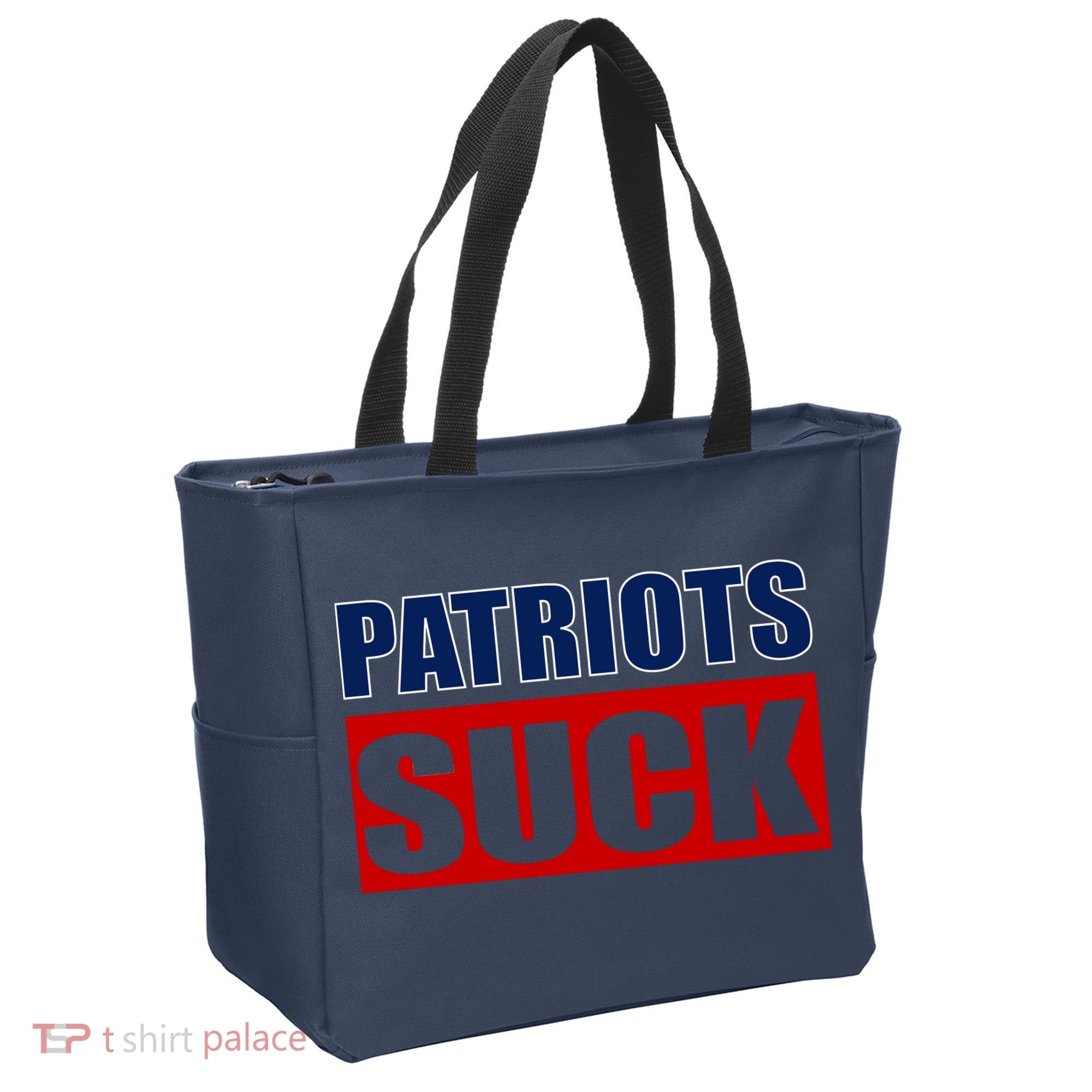 Patriots Suck - I Hate Patriots Tote Bag