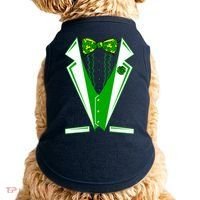 Patty Party Tuxedo Tux St Patrick's Day Doggie Tank thumb 0