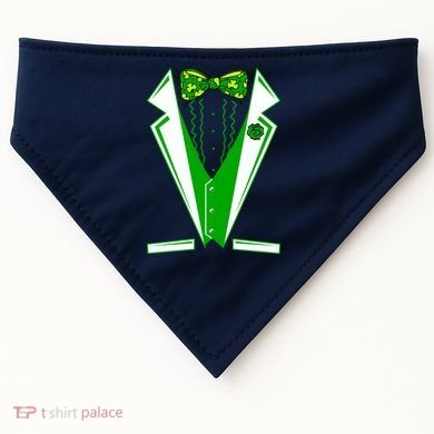 Patty Party Tuxedo Tux St Patrick's Day USA-Made Doggie Bandana