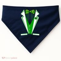 Patty Party Tuxedo Tux St Patrick's Day USA-Made Doggie Bandana thumb 0