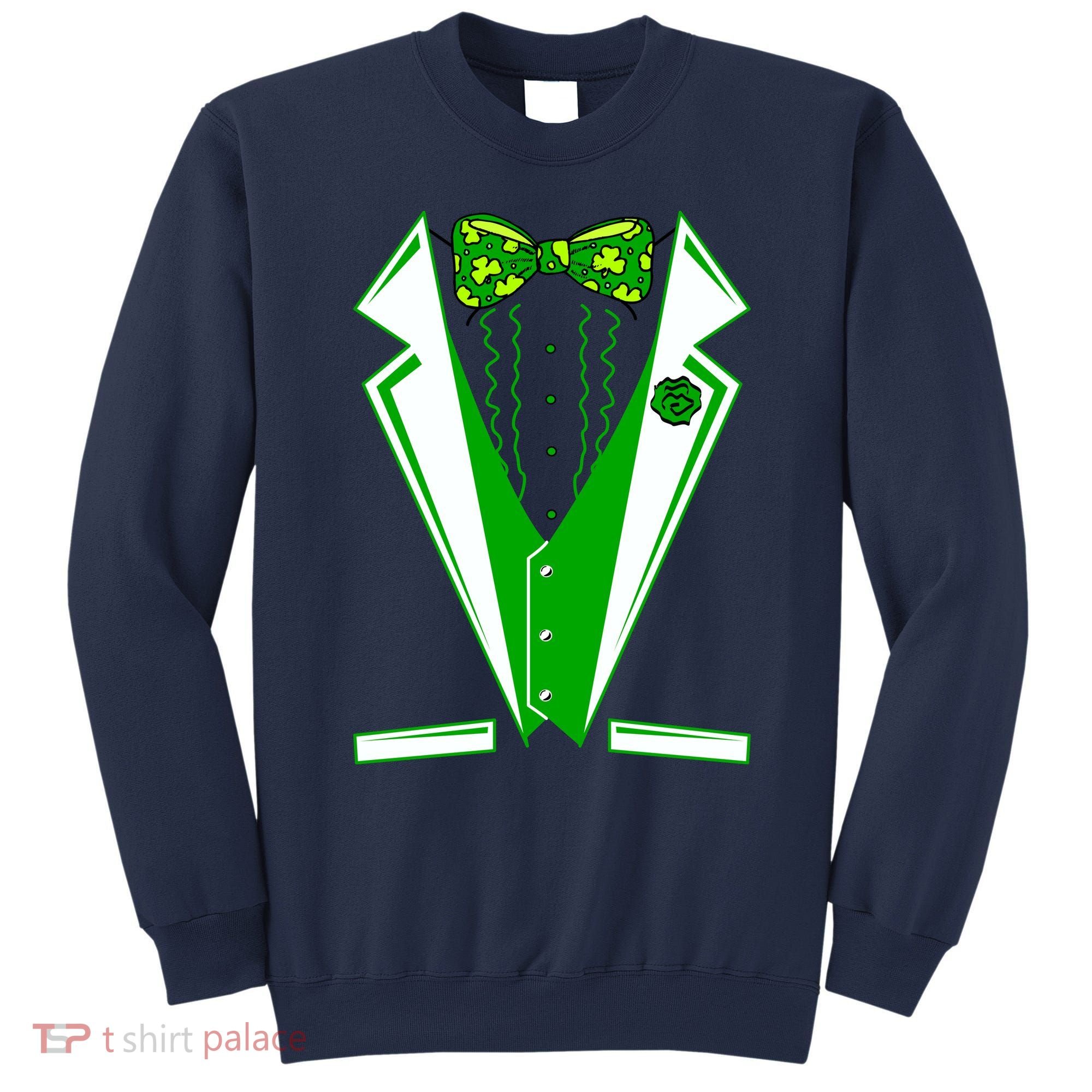 Patty Party Tuxedo Tux St Patrick's Day Sweatshirt