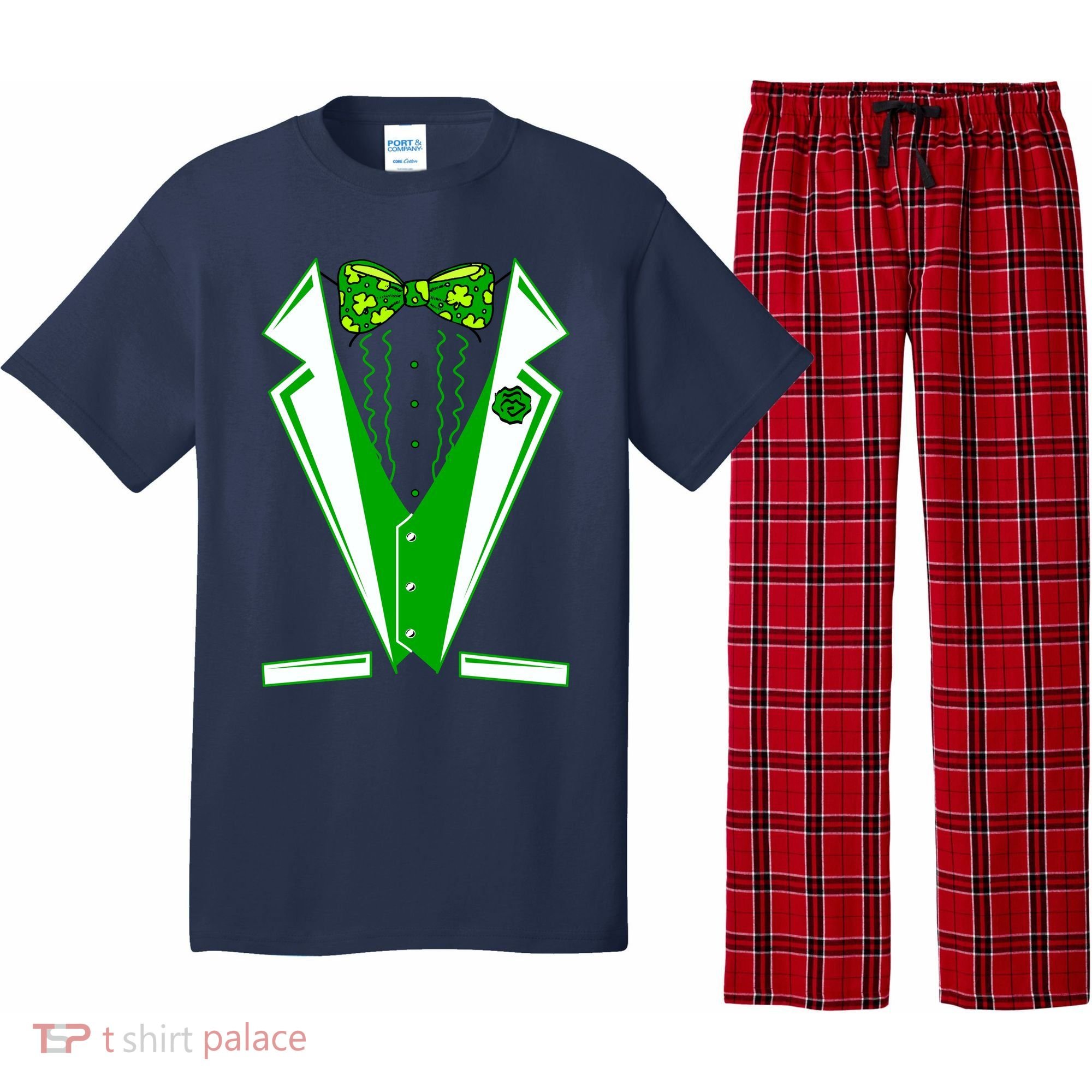 Patty Party Tuxedo Tux St Patrick's Day Pajama Set