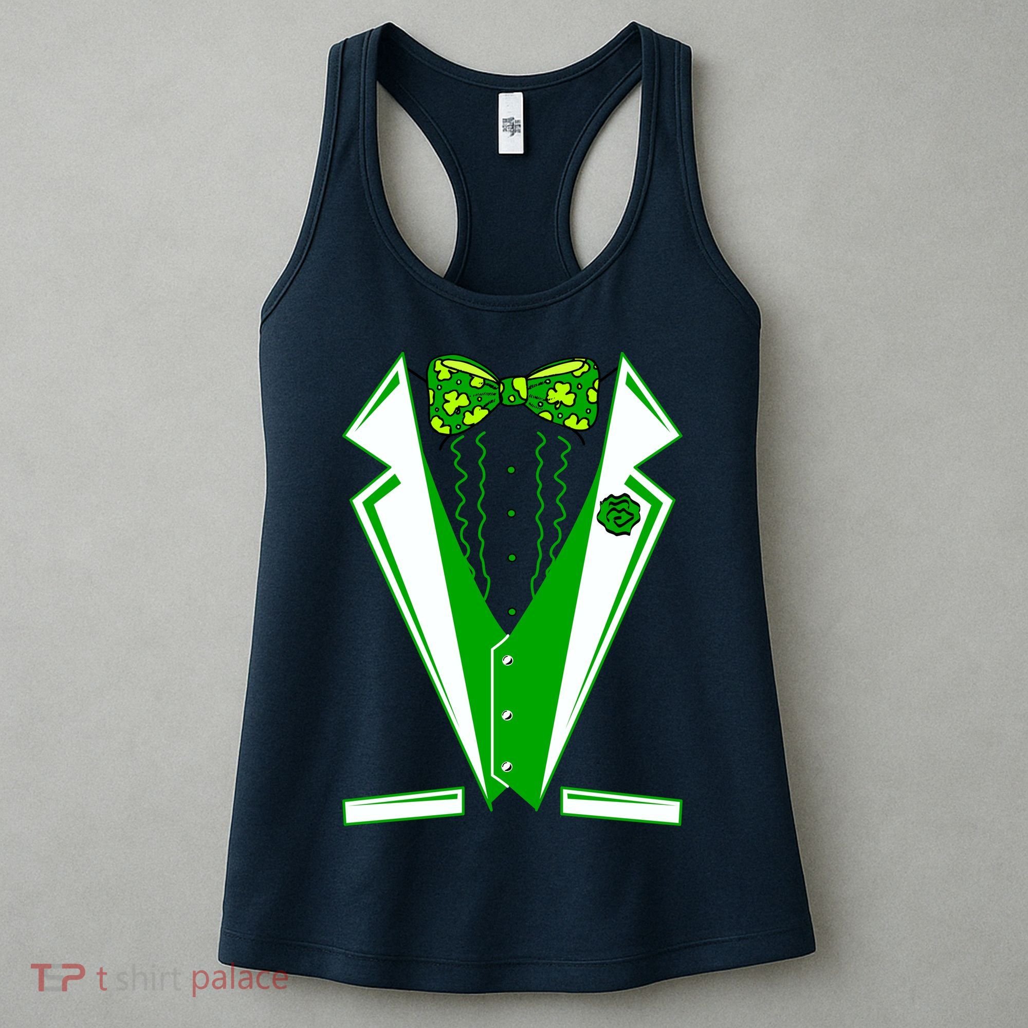 Patty Party Tuxedo Tux St Patrick's Day Women's Tank Top
