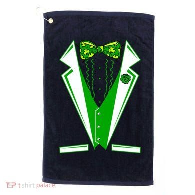 Patty Party Tuxedo Tux St Patrick's Day Golf Towel