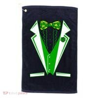 Patty Party Tuxedo Tux St Patrick's Day Golf Towel thumb 0