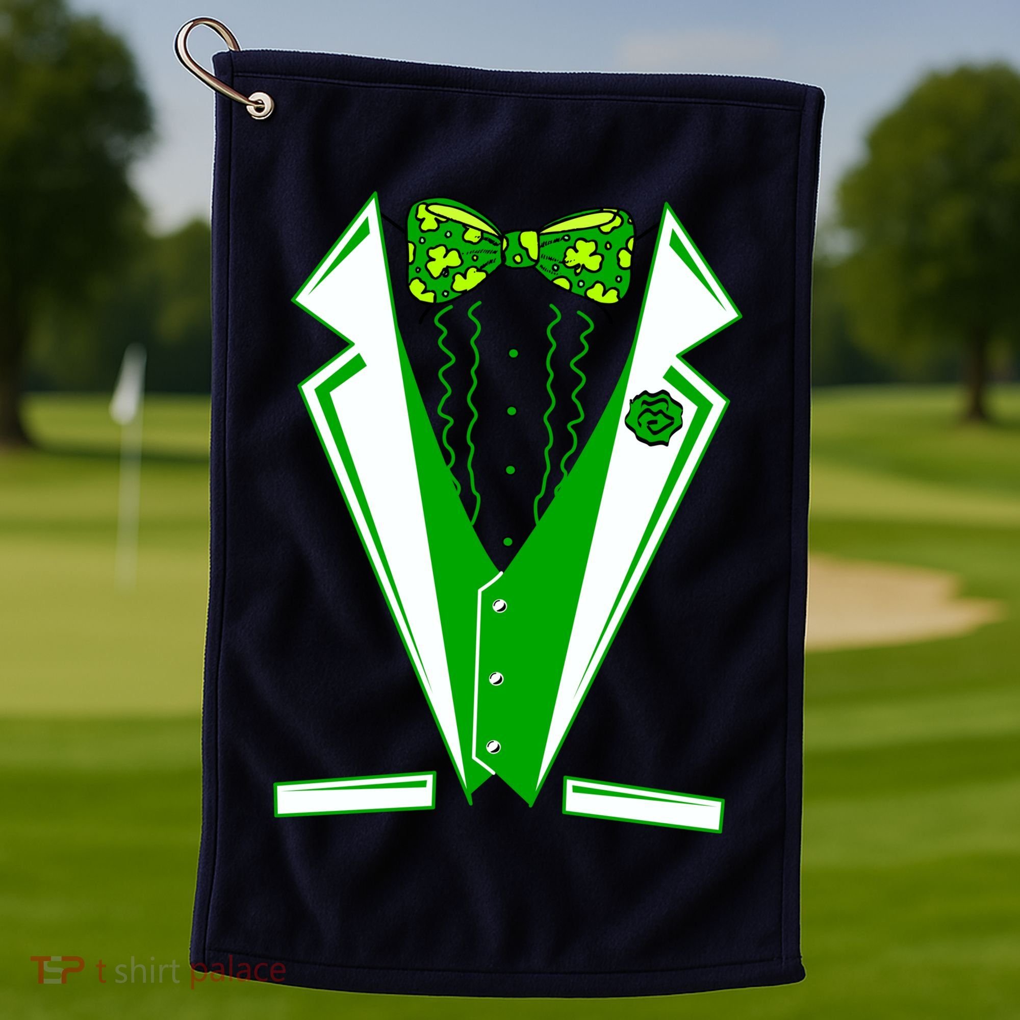 Patty Party Tuxedo Tux St Patrick's Day Golf Towel