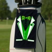 Patty Party Tuxedo Tux St Patrick's Day Golf Towel thumb 2