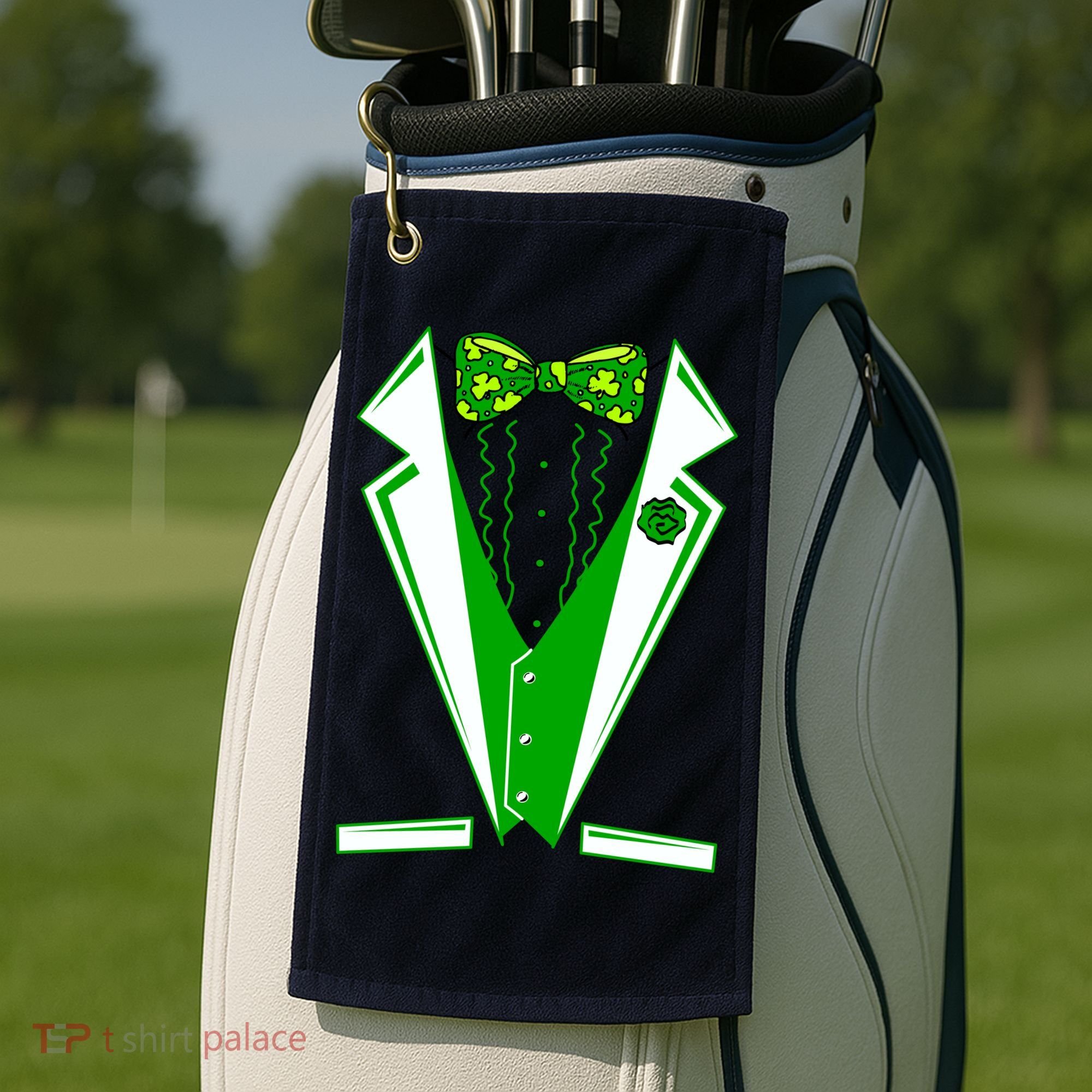 Patty Party Tuxedo Tux St Patrick's Day Golf Towel