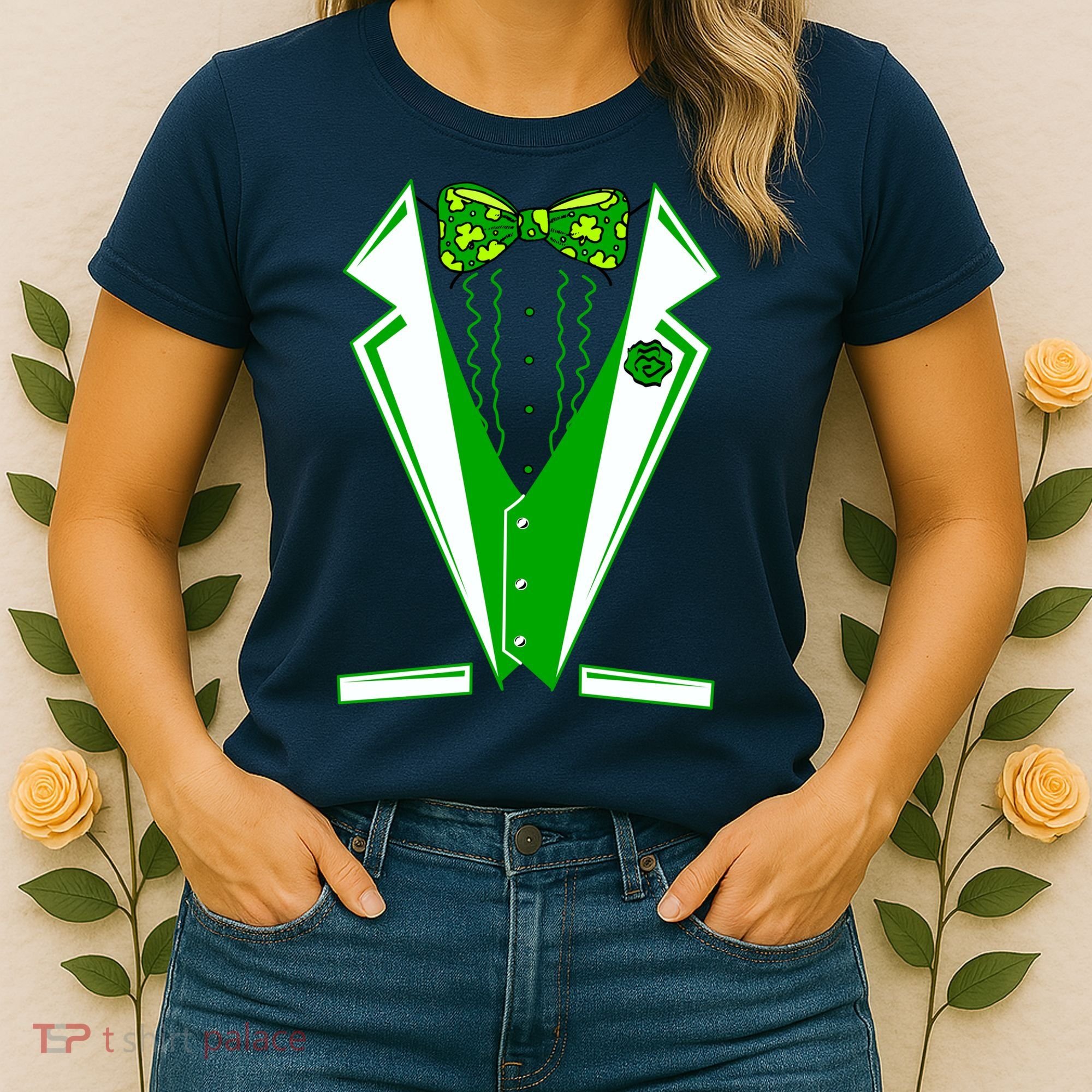 Patty Party Tuxedo Tux St Patrick's Day Women's T-Shirt