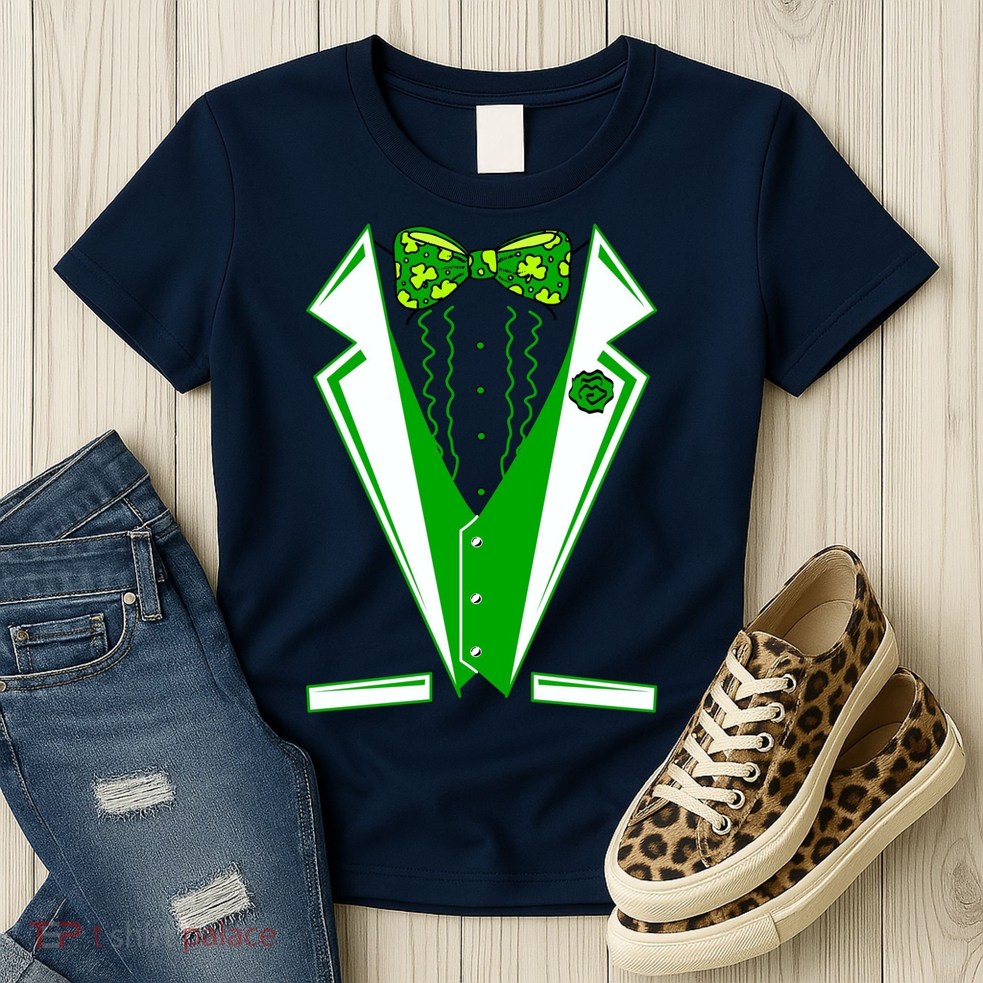 Patty Party Tuxedo Tux St Patrick's Day Women's T-Shirt