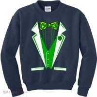Patty Party Tuxedo Tux St Patrick's Day Kids Sweatshirt thumb 0