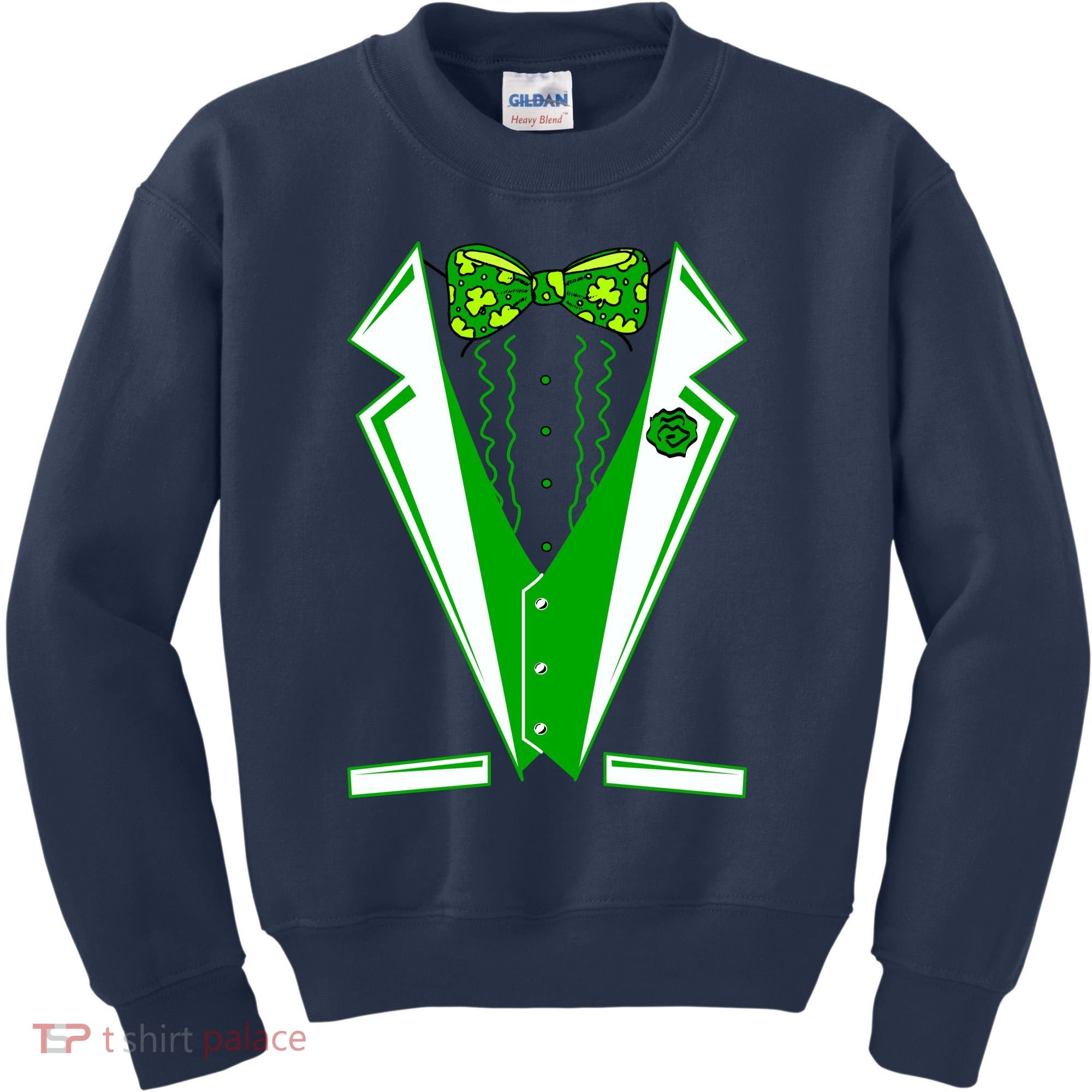 Patty Party Tuxedo Tux St Patrick's Day Kids Sweatshirt