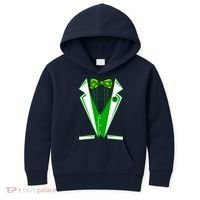 Patty Party Tuxedo Tux St Patrick's Day Kids Hoodie thumb 0