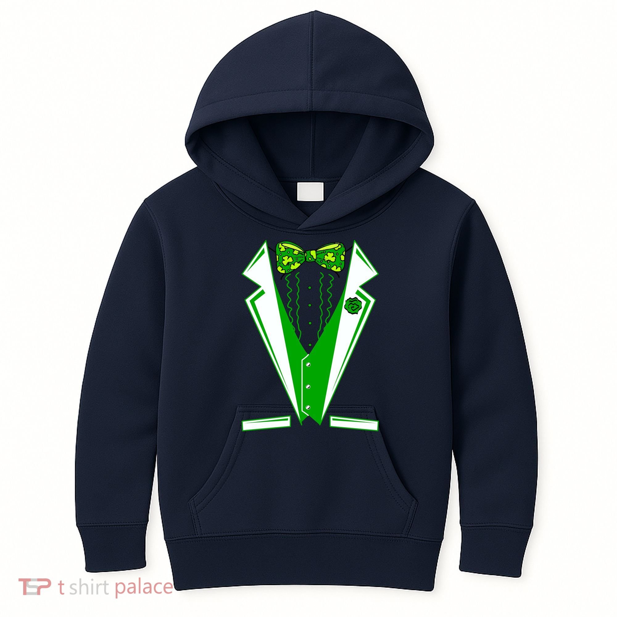 Patty Party Tuxedo Tux St Patrick's Day Kids Hoodie