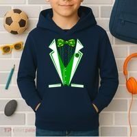 Patty Party Tuxedo Tux St Patrick's Day Kids Hoodie thumb 2