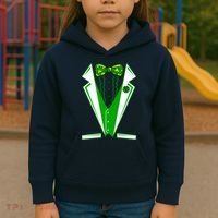 Patty Party Tuxedo Tux St Patrick's Day Kids Hoodie thumb 3