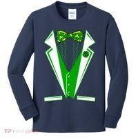Patty Party Tuxedo Tux St Patrick's Day Kids Long Sleeve Shirt thumb 0
