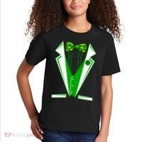 Patty Party Tuxedo Tux St Patrick's Day Kids T-Shirt thumb 2