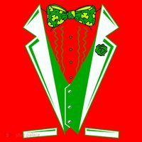 Patty Party Tuxedo Tux St Patrick's Day Santa Hat thumb 1