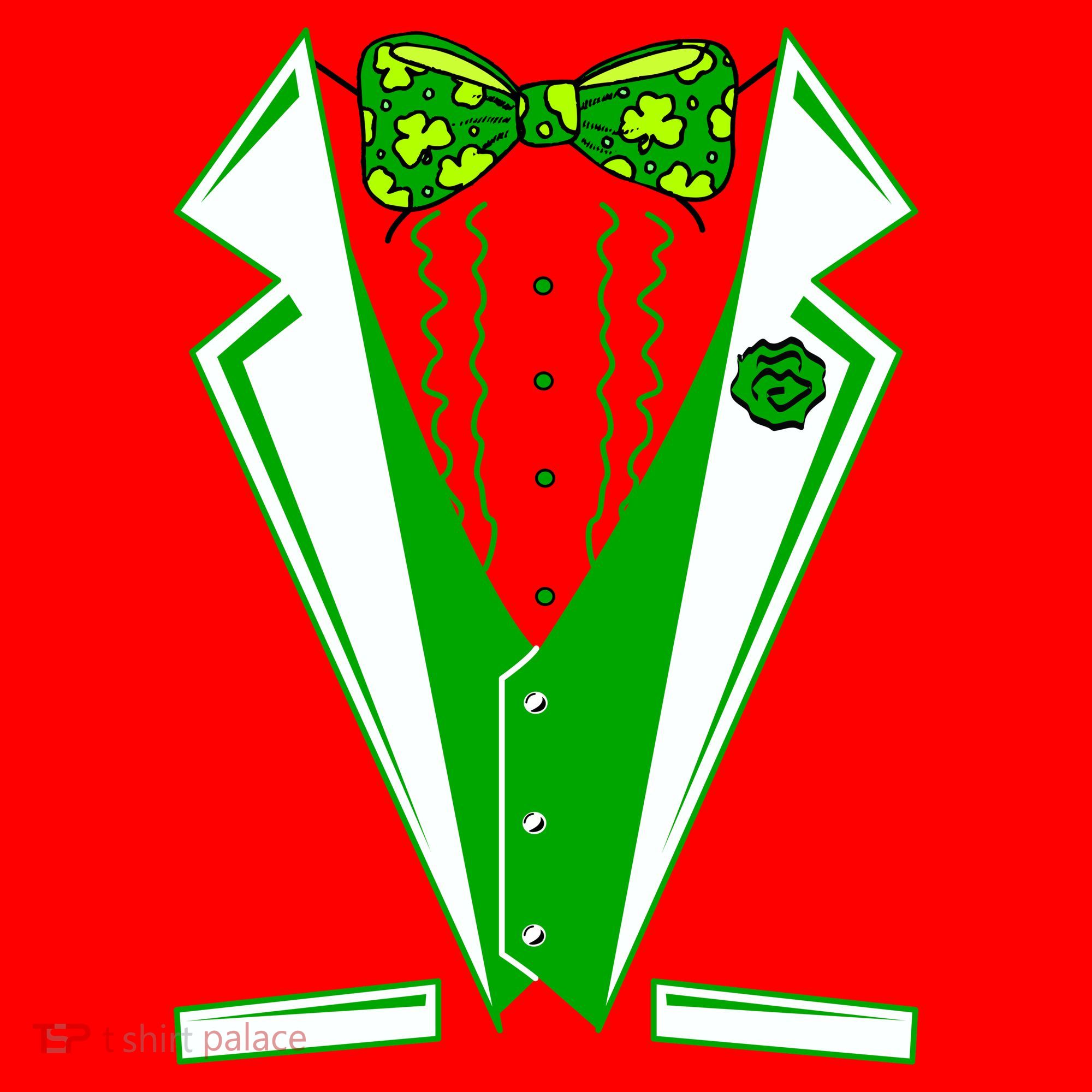 Patty Party Tuxedo Tux St Patrick's Day Santa Hat