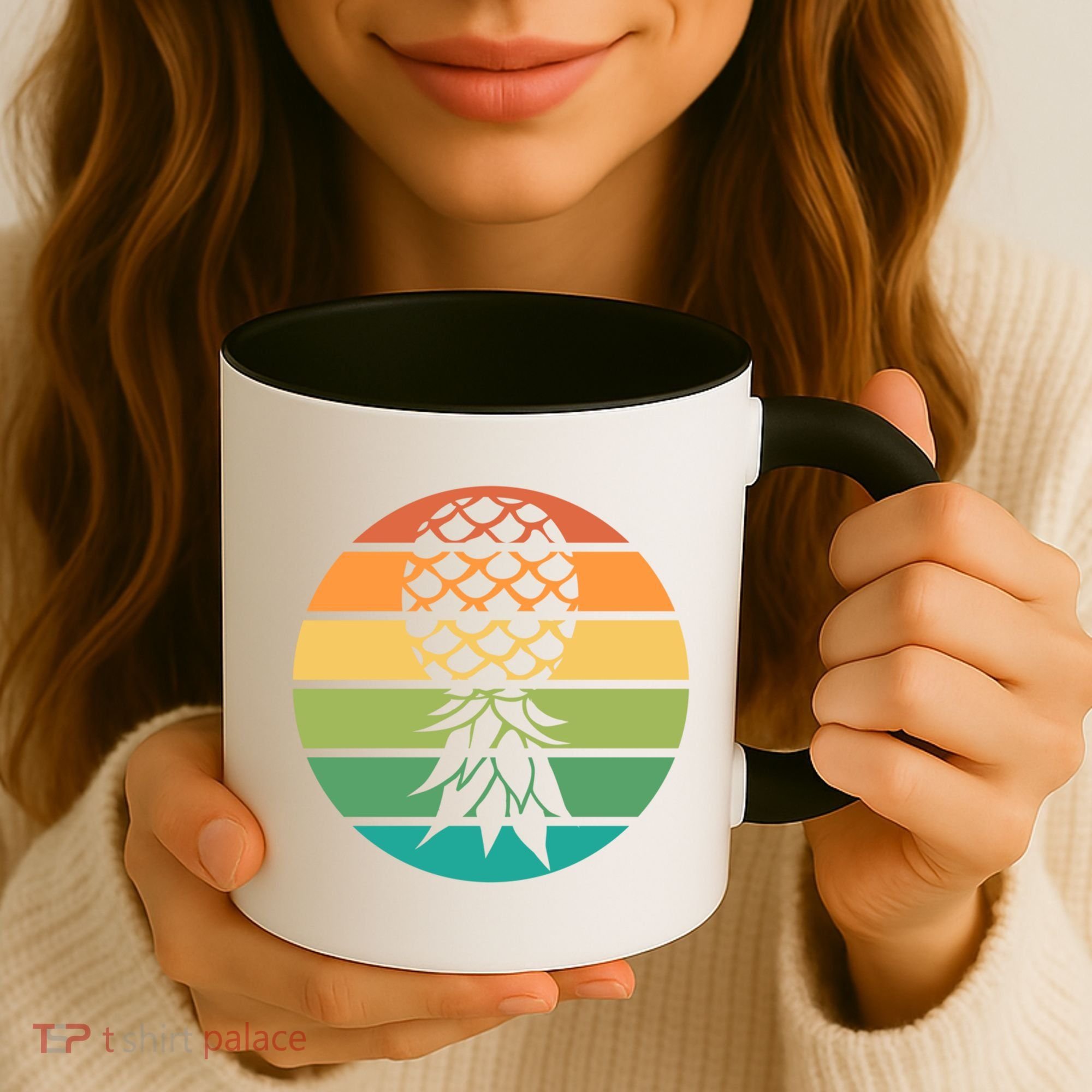 Polyamory And Upside Down Pineapple Summer Vacation Cruise Cute Gift Coffee Mug