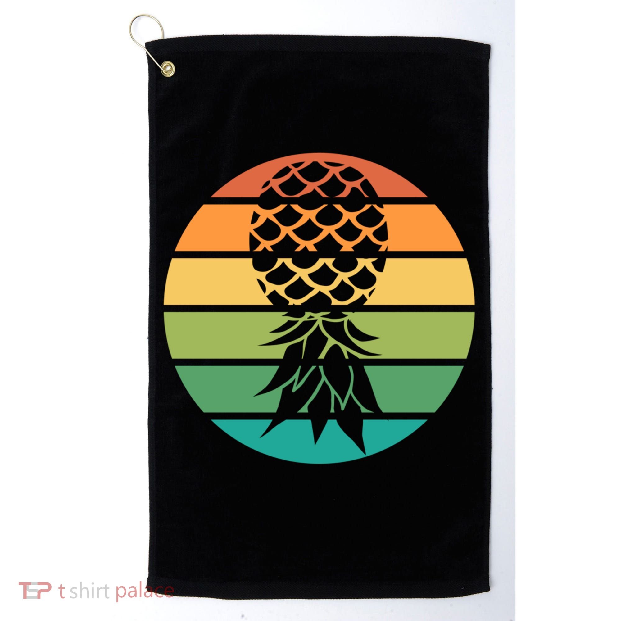 Polyamory And Upside Down Pineapple Summer Vacation Cruise Cute Gift Golf Towel