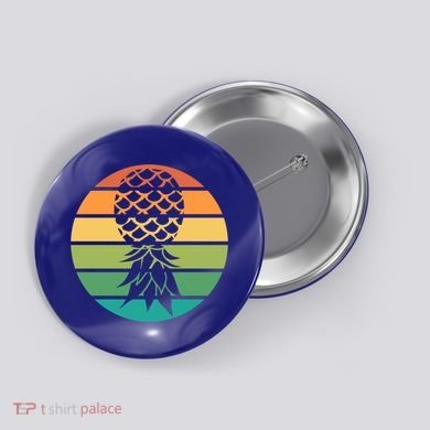 Polyamory And Upside Down Pineapple Summer Vacation Cruise Cute Gift Button