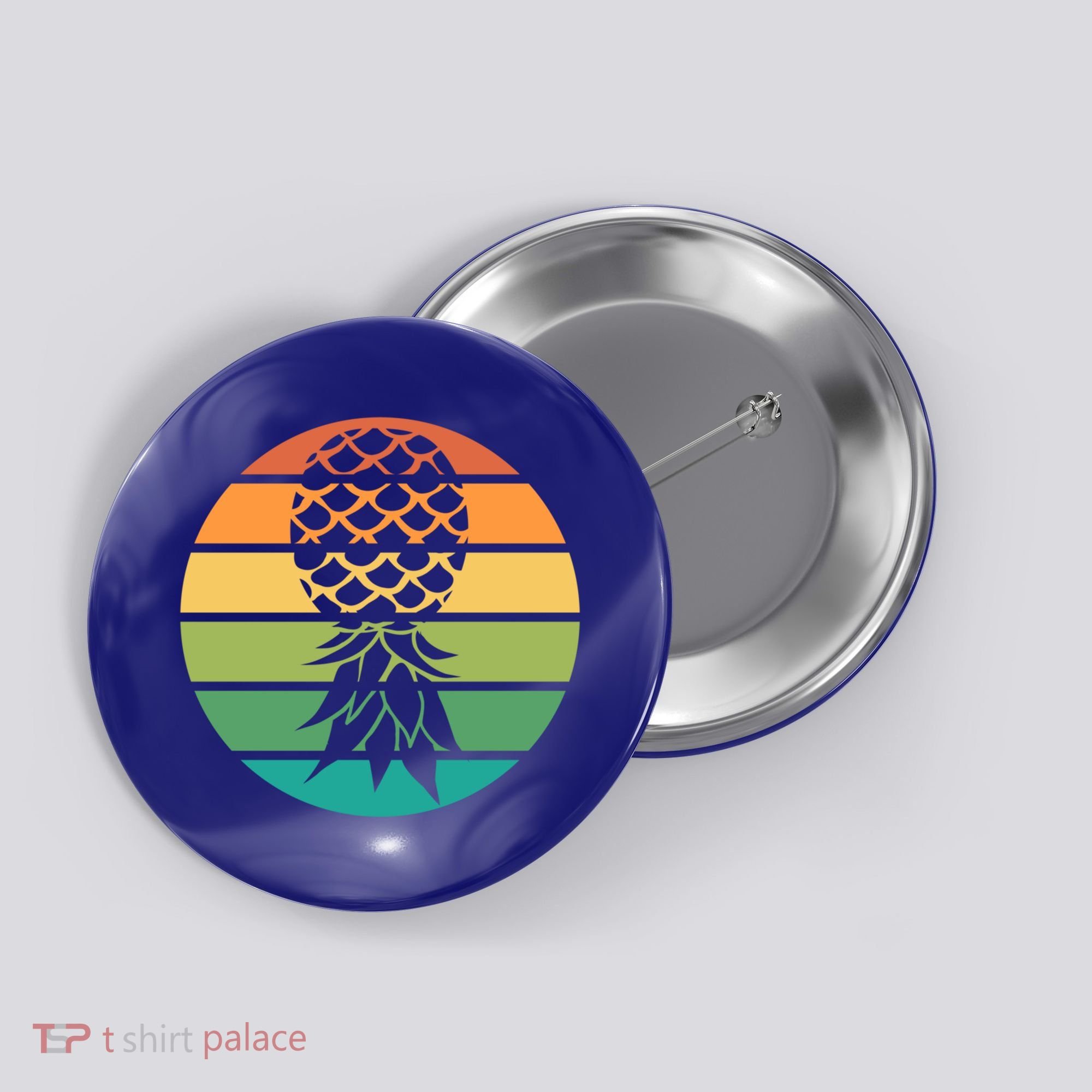 Polyamory And Upside Down Pineapple Summer Vacation Cruise Cute Gift Button