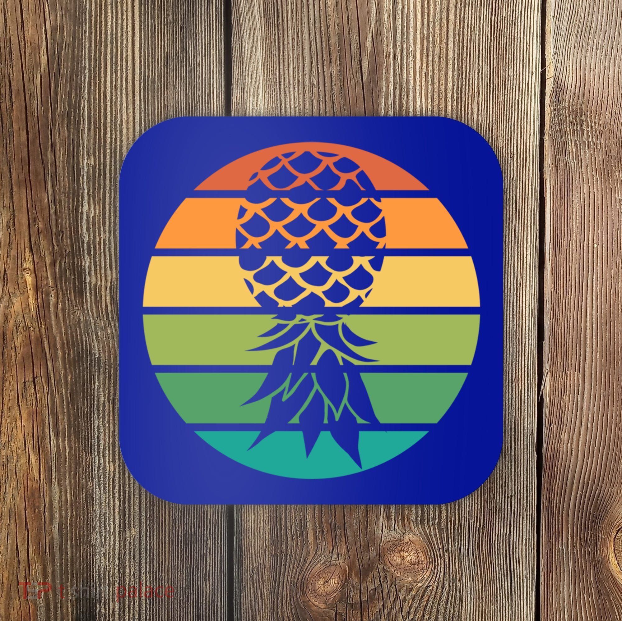 Polyamory And Upside Down Pineapple Summer Vacation Cruise Cute Gift Coaster