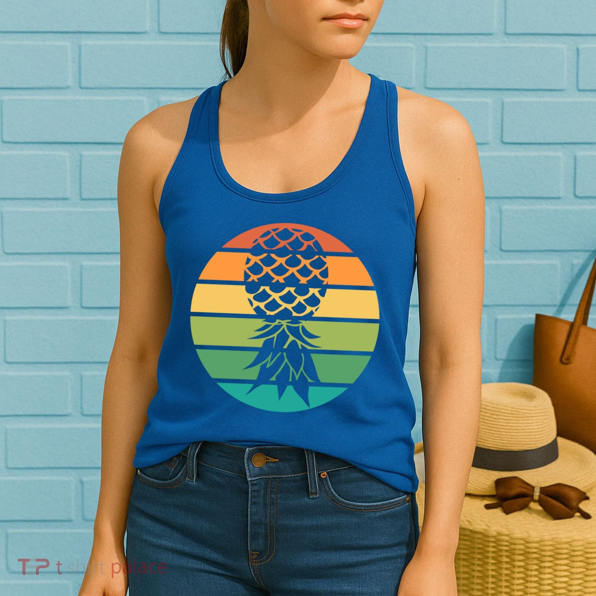 Polyamory And Upside Down Pineapple Summer Vacation Cruise Cute Gift Women's Tank Top