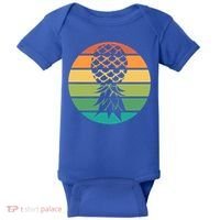 Polyamory And Upside Down Pineapple Summer Vacation Cruise Cute Gift Baby Bodysuit thumb 0