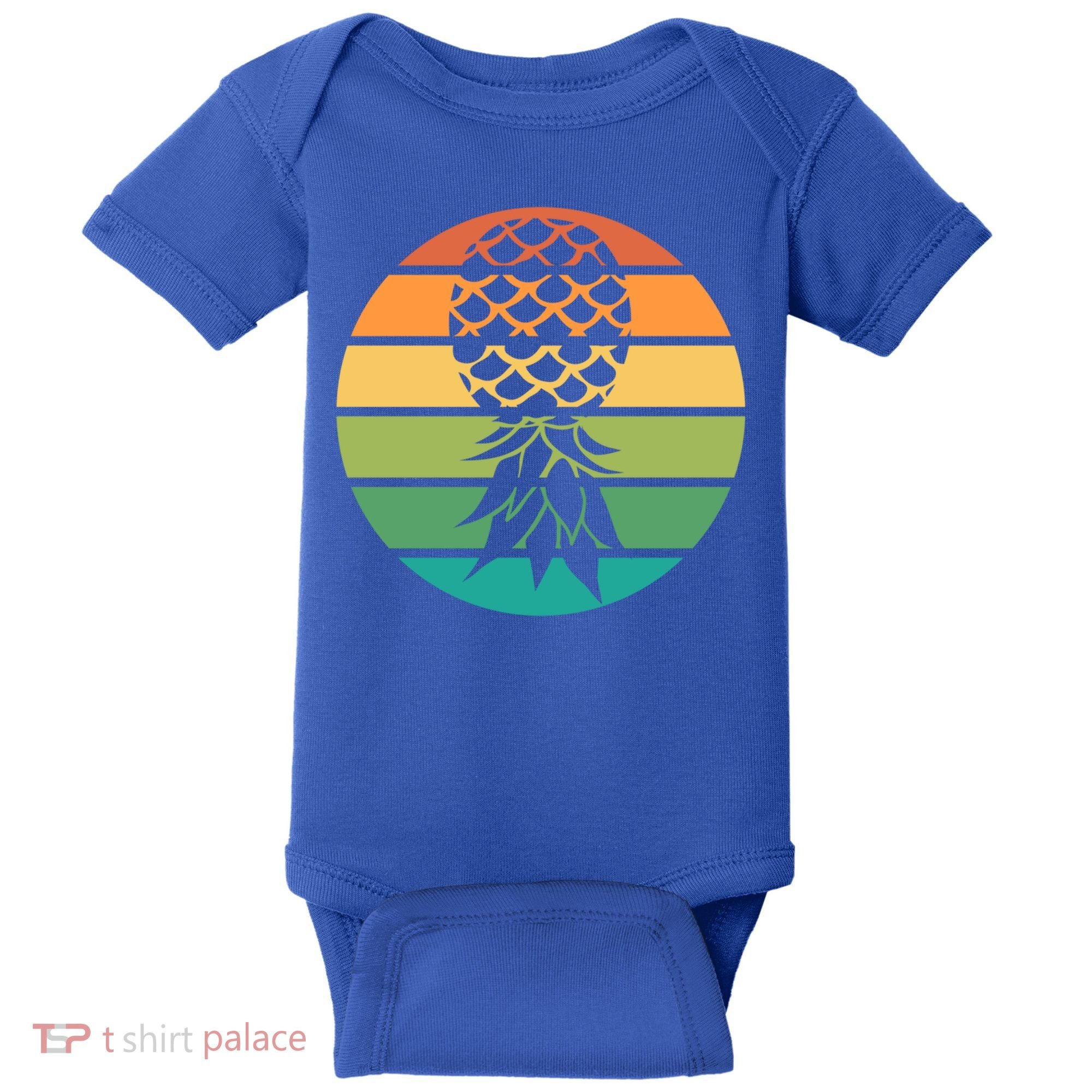 Polyamory And Upside Down Pineapple Summer Vacation Cruise Cute Gift Baby Bodysuit