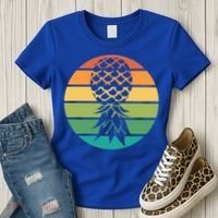 Polyamory And Upside Down Pineapple Summer Vacation Cruise Cute Gift Women's T-Shirt thumb 3