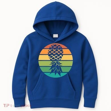 Polyamory And Upside Down Pineapple Summer Vacation Cruise Cute Gift Kids Hoodie
