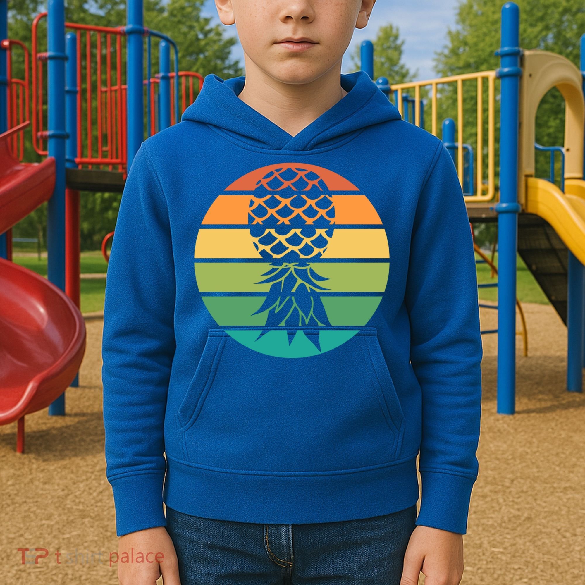 Polyamory And Upside Down Pineapple Summer Vacation Cruise Cute Gift Kids Hoodie