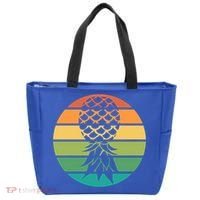 Polyamory And Upside Down Pineapple Summer Vacation Cruise Cute Gift Tote Bag thumb 0