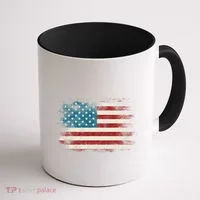 Patriotic American Usa Flag Coffee Mug thumb 1