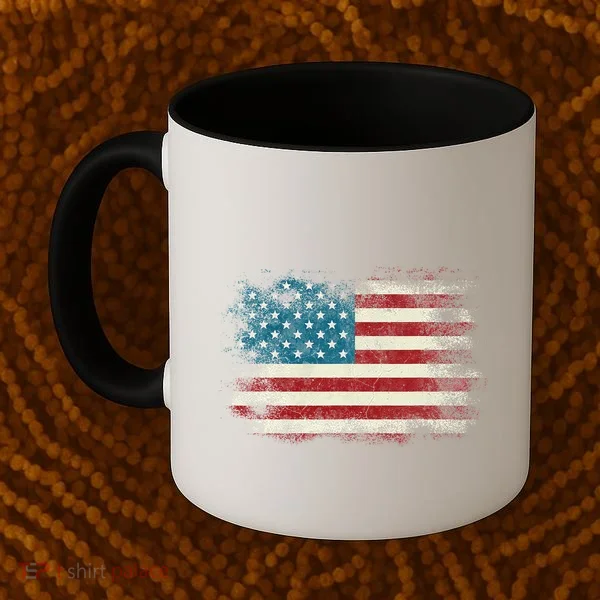Patriotic American Usa Flag Coffee Mug