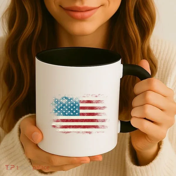 Patriotic American Usa Flag Coffee Mug
