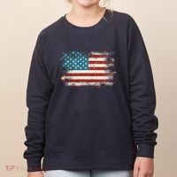 Patriotic American Usa Flag Women's Sweatshirt thumb 0