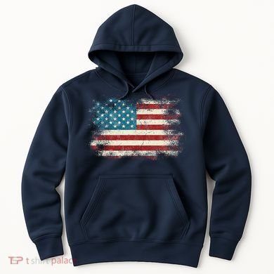 Patriotic American Usa Flag Hoodie