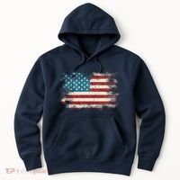 Patriotic American Usa Flag Hoodie thumb 0