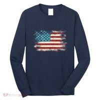 Patriotic American Usa Flag Long Sleeve Shirt thumb 0