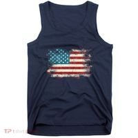 Patriotic American Usa Flag Tank Top thumb 0
