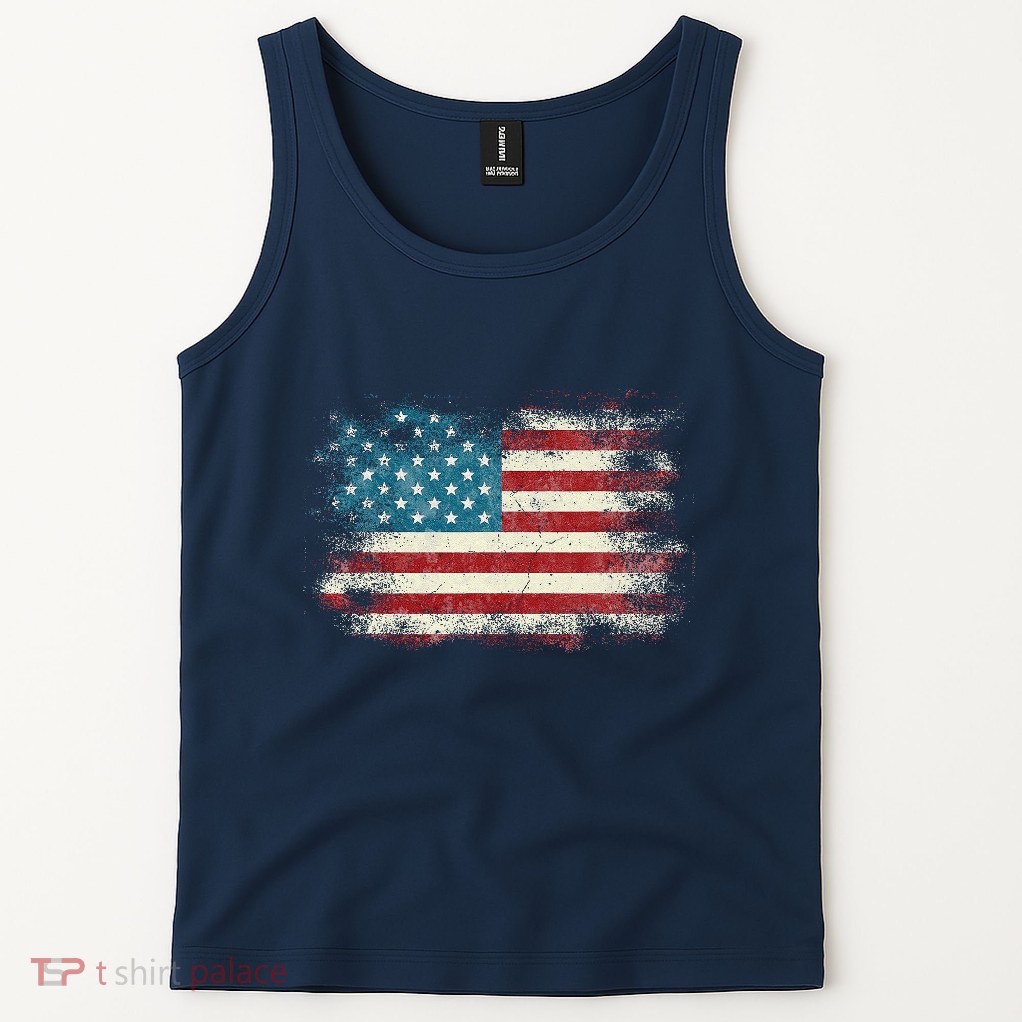 Patriotic American Usa Flag Tank Top