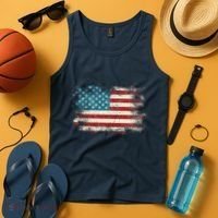 Patriotic American Usa Flag Tank Top thumb 4