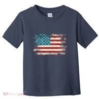 Patriotic American Usa Flag Toddler T-Shirt thumb 0