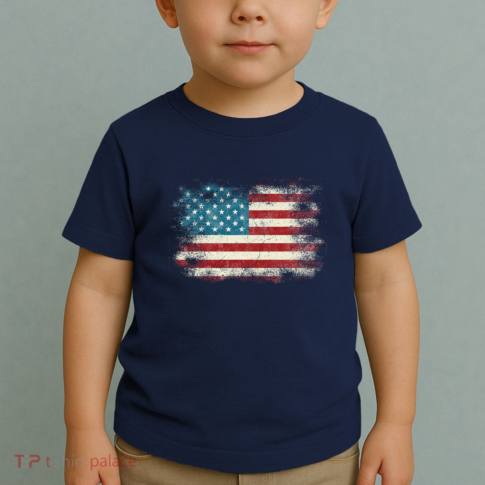 Patriotic American Usa Flag Toddler T-Shirt